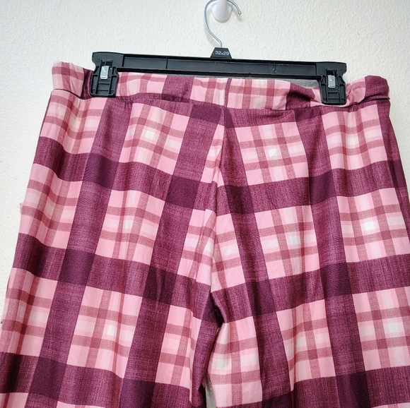 Lucky Brand Women's Plaid Pink Pants Pajamas Waist Band Sz Small Pockets NWOT - Picture 9 of 10